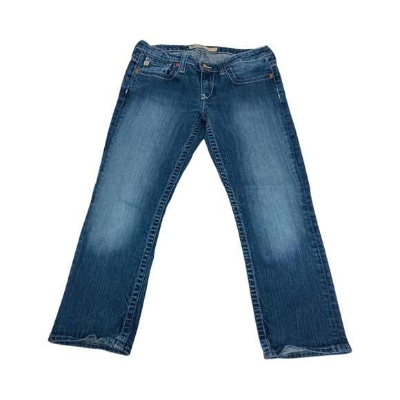 Big Star Womens Low Rise Straight Leg Cropped Capri Jeans Size 30 X 23 Blue - Picture 8 of 14